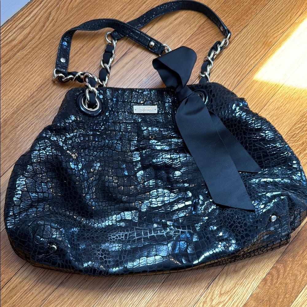 Kate Spade Black Sequined Shoulder Bag